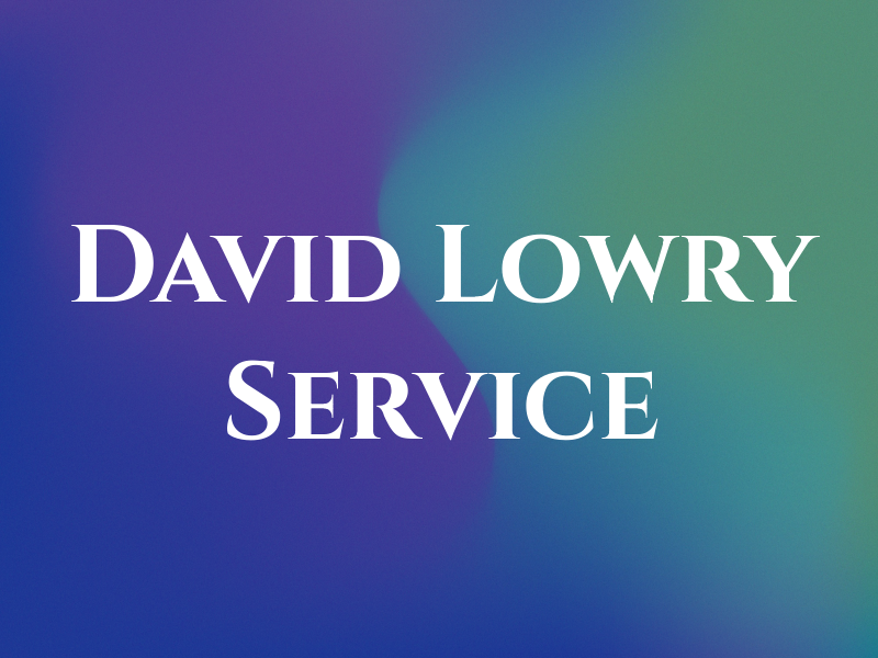 David Lowry Tax Service