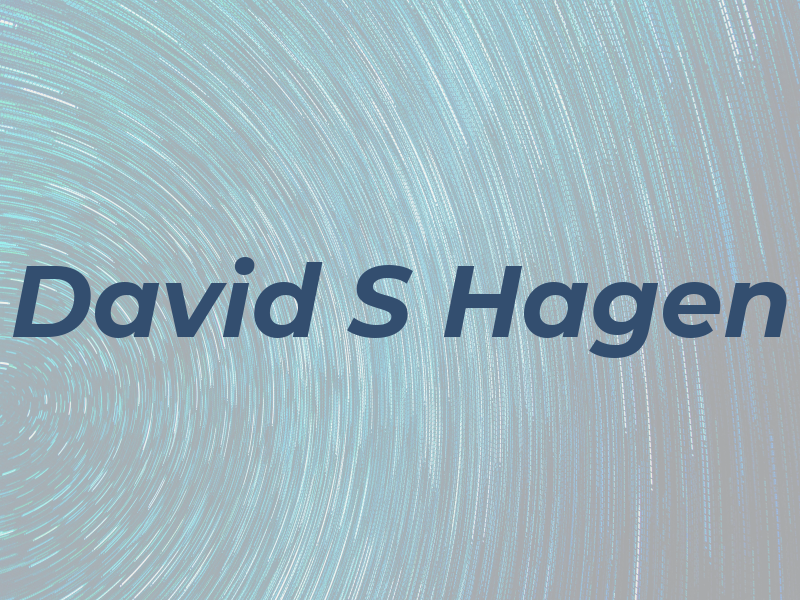 David S Hagen