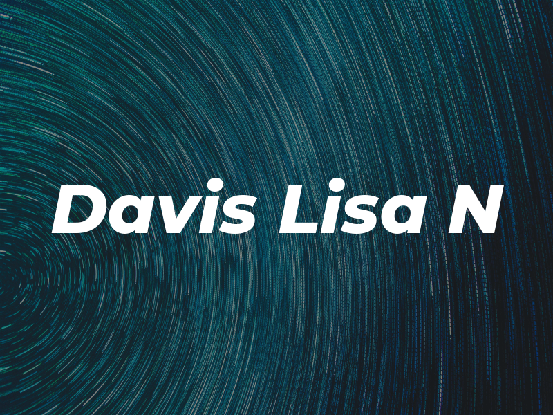 Davis Lisa N