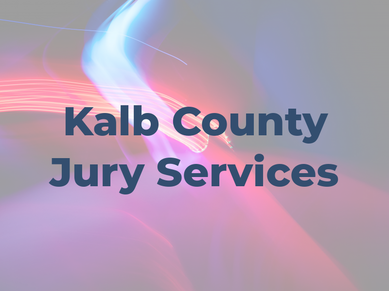 De Kalb County Jury Services