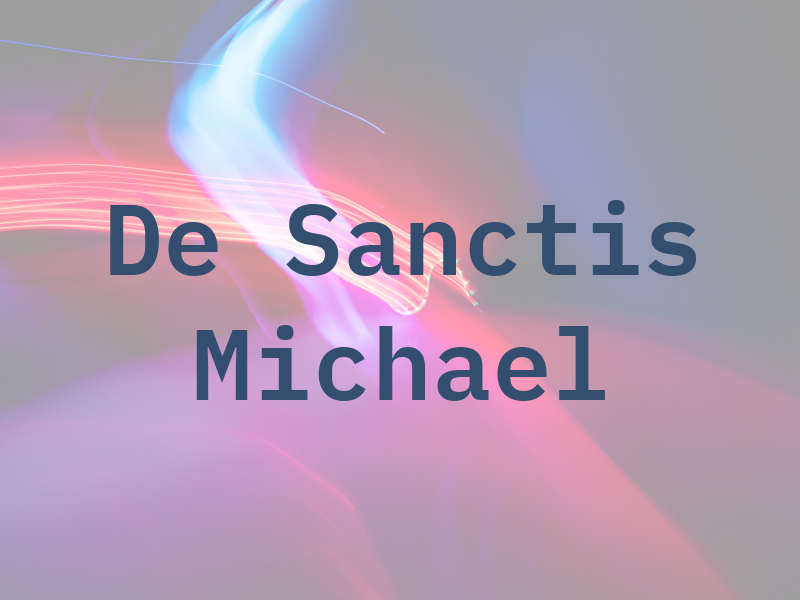 De Sanctis Michael