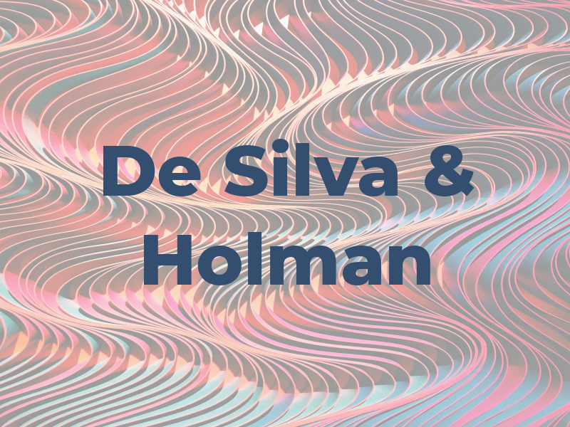 De Silva & Holman