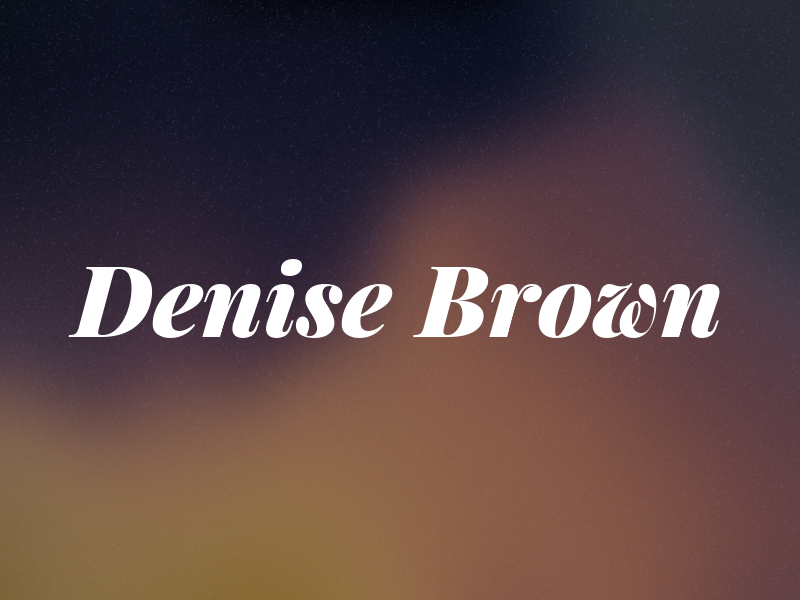Denise Brown
