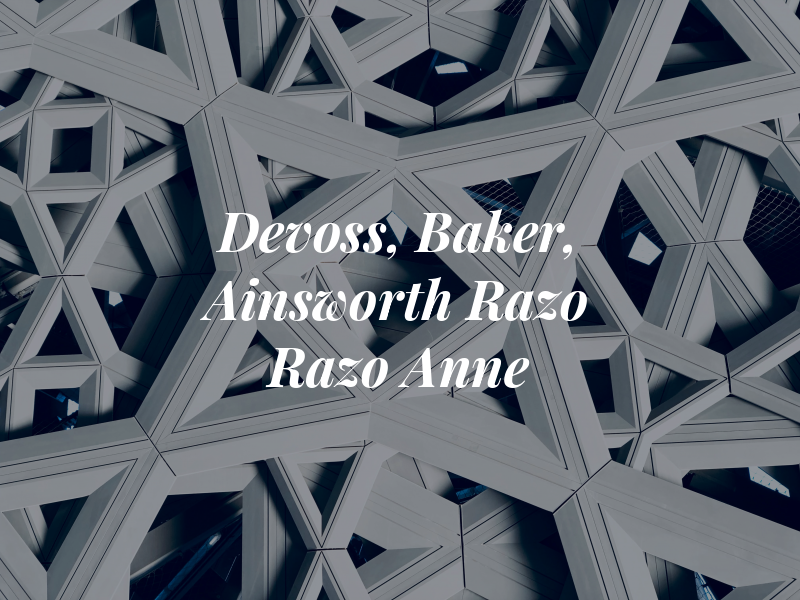 Devoss, Baker, Ainsworth & Razo : Razo Anne