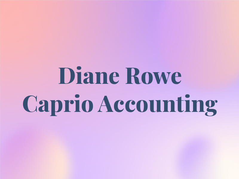 Diane Rowe Caprio Accounting