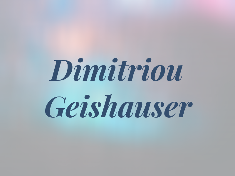 Dimitriou Geishauser