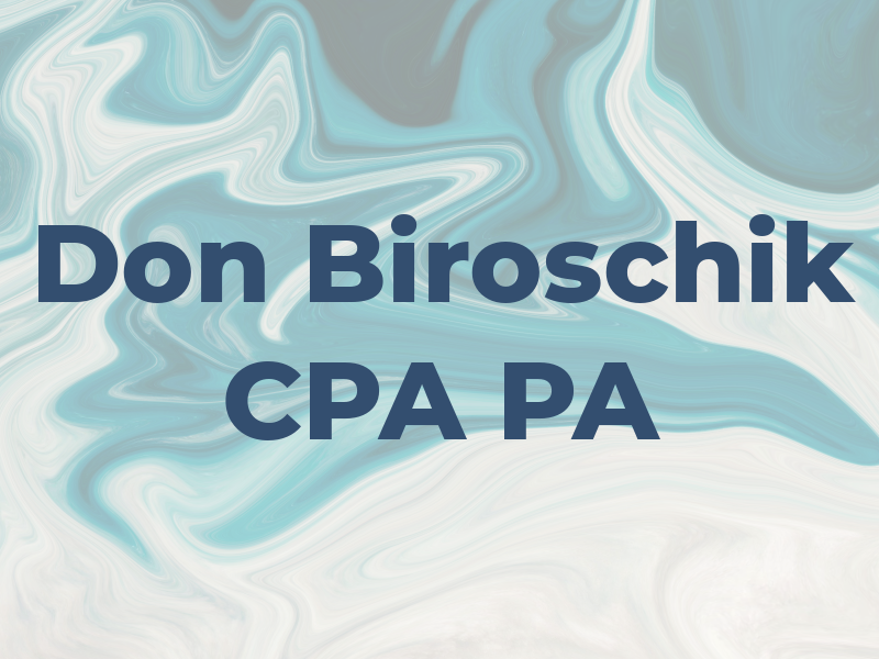Don Biroschik CPA PA