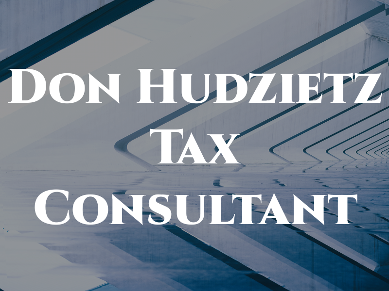 Don Hudzietz Tax Consultant