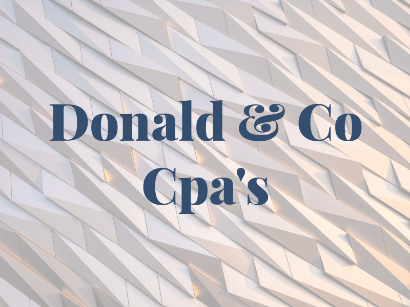 Donald & Co Cpa's