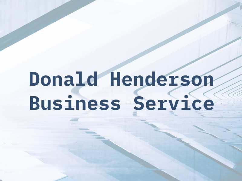 Donald Henderson Business & Tax Service