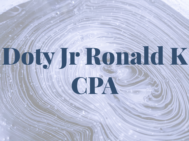 Doty Jr Ronald K CPA