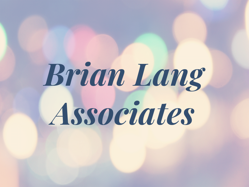 E. Brian Lang & Associates