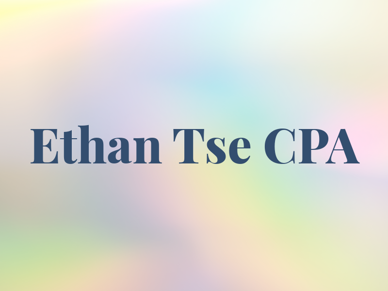 Ethan Tse CPA