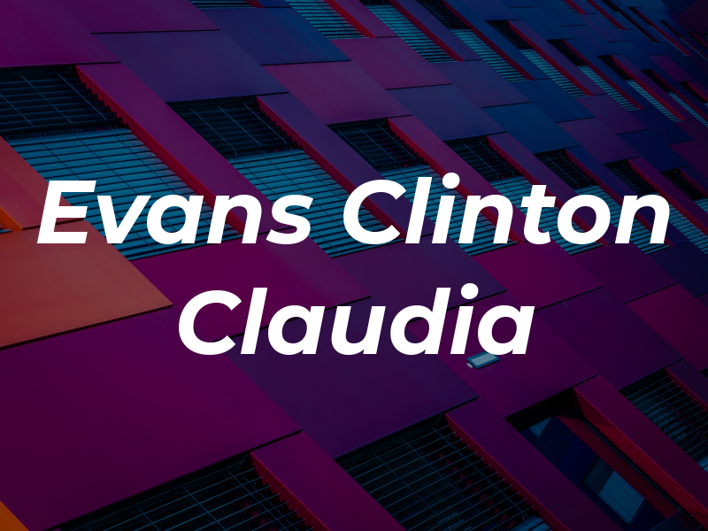 Evans Clinton Claudia