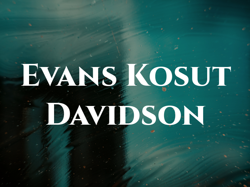 Evans Kosut Davidson