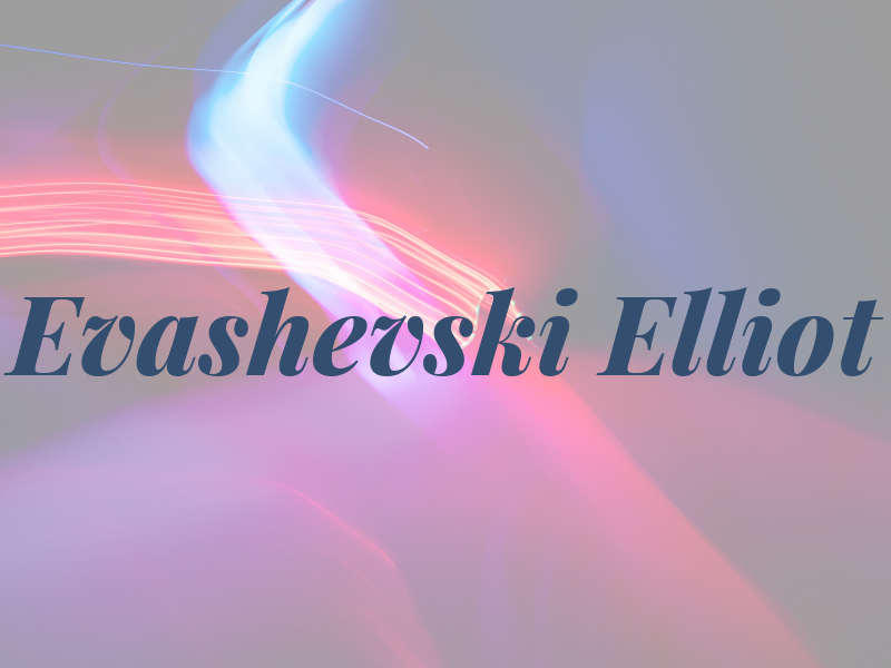 Evashevski Elliot