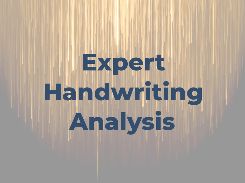 Expert Handwriting Analysis