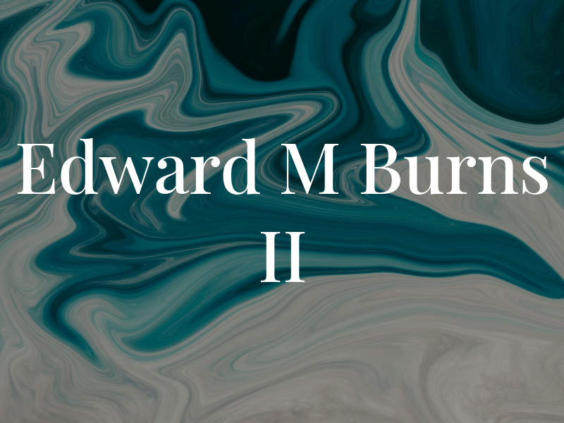 Edward M Burns II