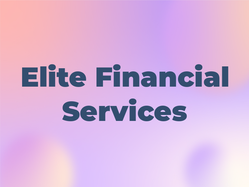 Elite Tax & Financial Services