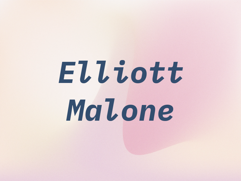 Elliott Malone