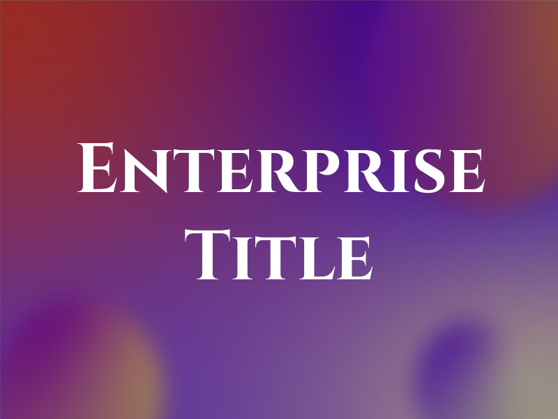 Enterprise Title