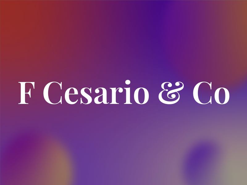 F Cesario & Co