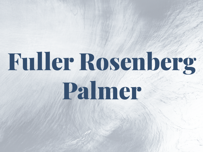 Fuller Rosenberg Palmer