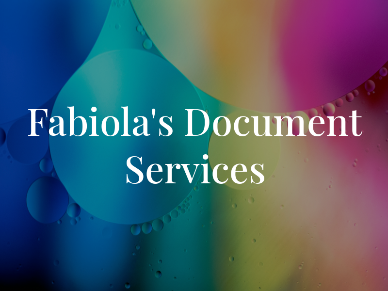 Fabiola's Document Services