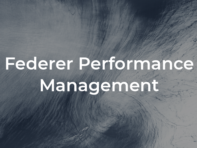 Federer Performance Management