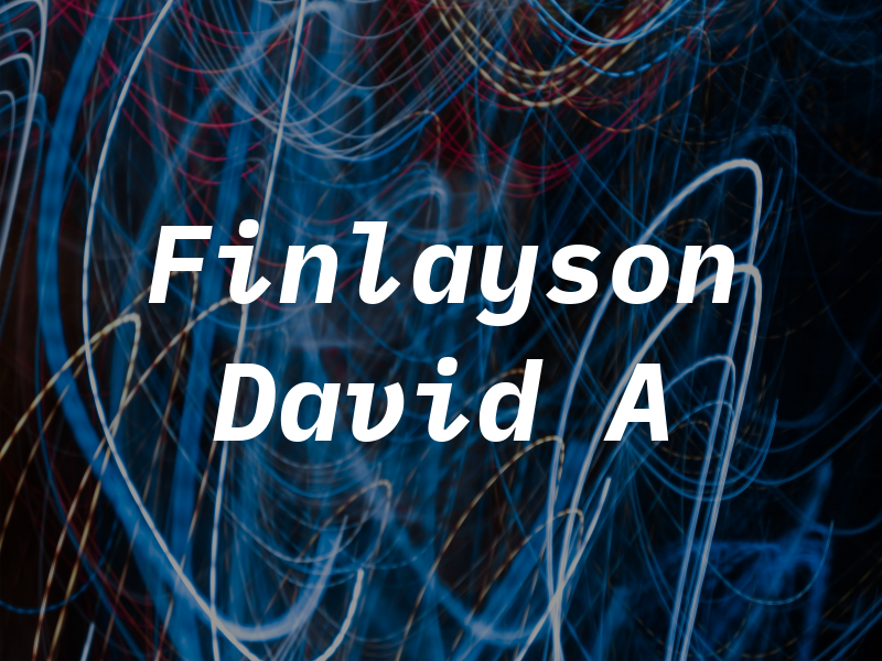 Finlayson David A