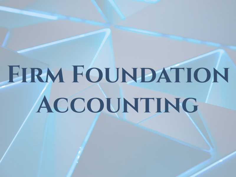 Firm Foundation Accounting