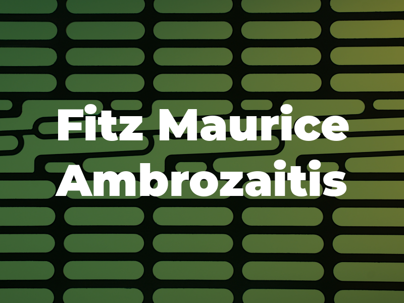 Fitz Maurice & Ambrozaitis