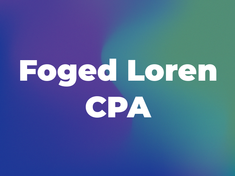 Foged Loren CPA