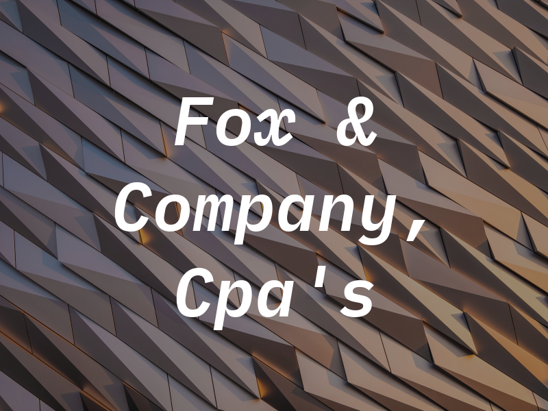 Fox & Company, Cpa's