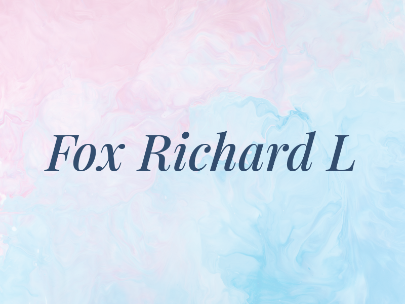 Fox Richard L