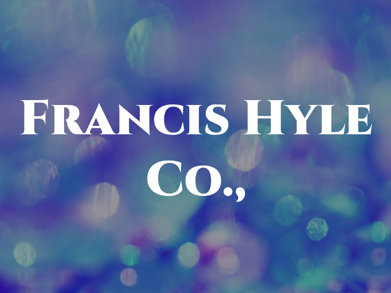 Francis M. Hyle Co., LPA