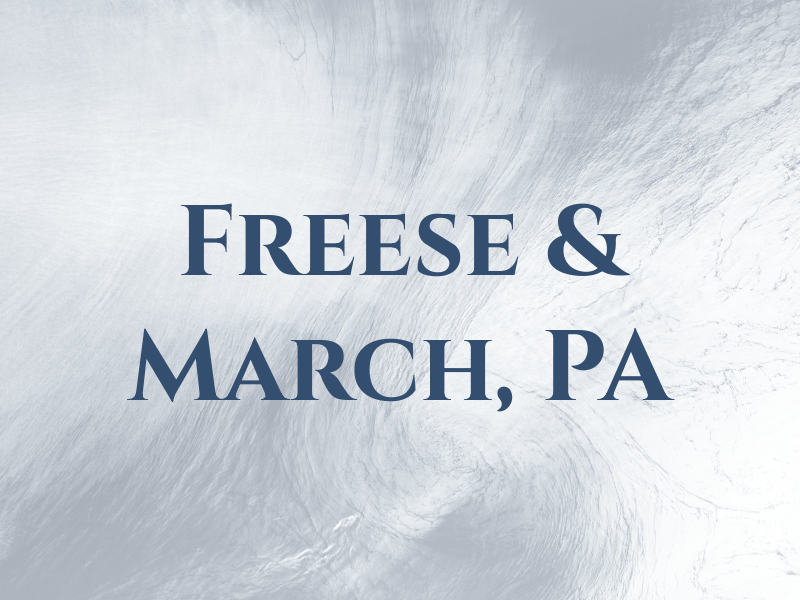 Freese & March, PA