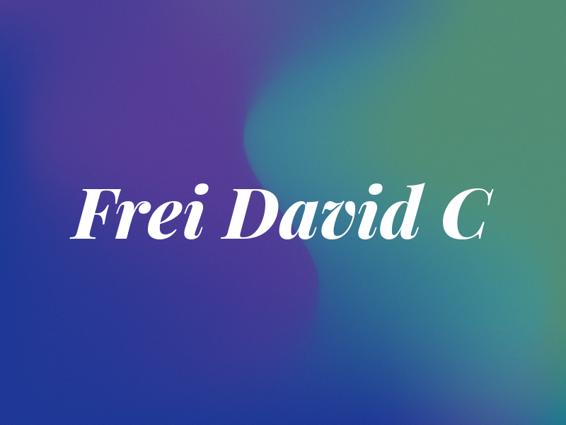Frei David C