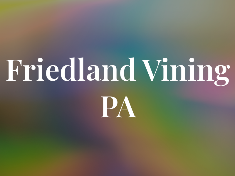 Friedland Vining PA