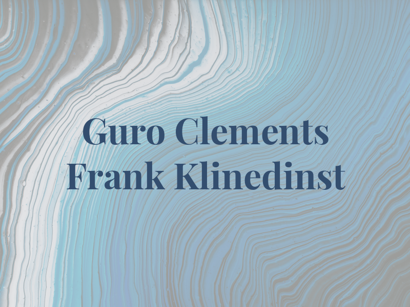 Guro Clements Frank & Klinedinst
