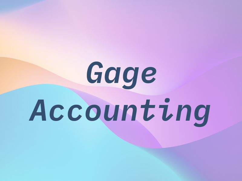 Gage Accounting