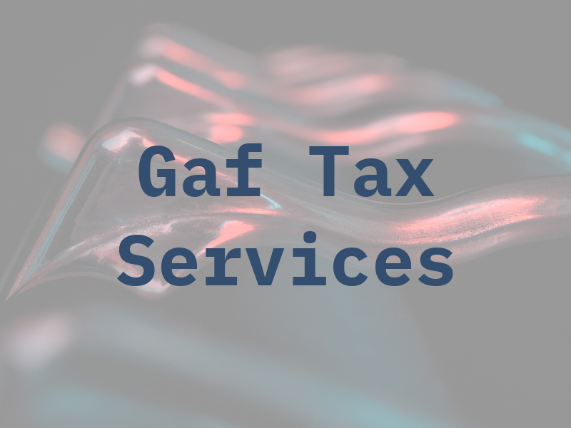 Gaf Tax Services