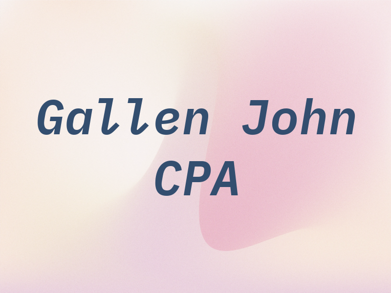 Gallen John CPA