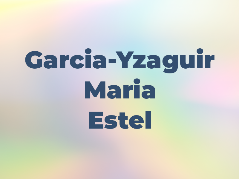 Garcia-Yzaguir Maria Estel