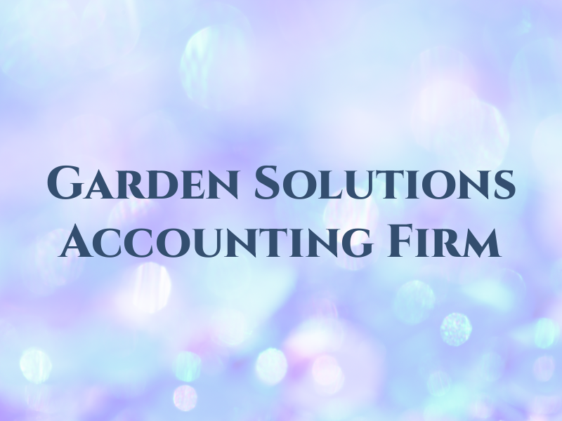 Garden Solutions Accounting Firm