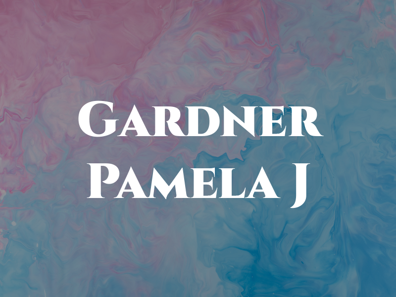 Gardner Pamela J