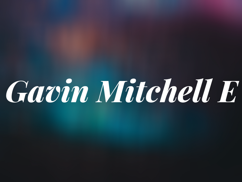 Gavin Mitchell E
