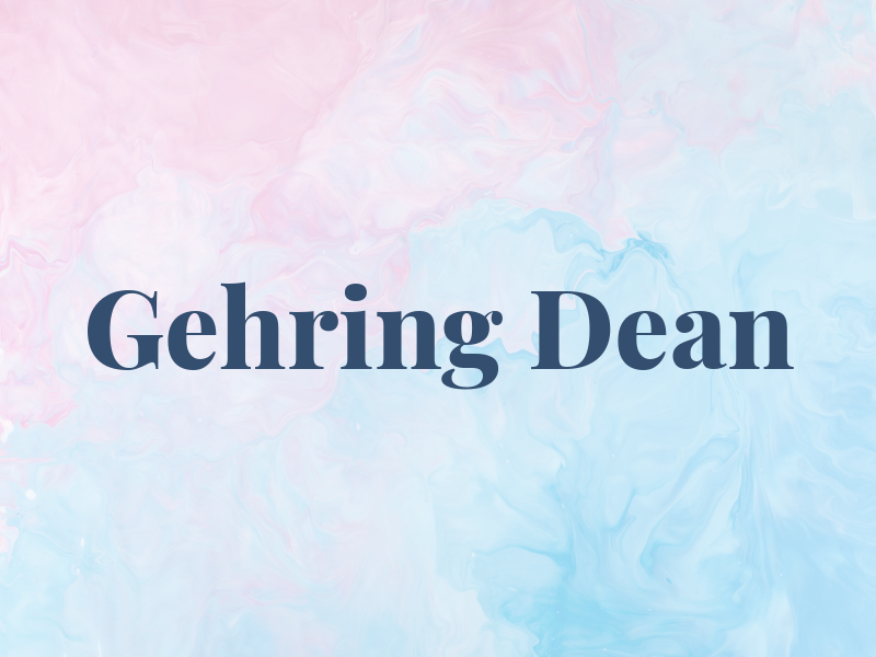 Gehring Dean