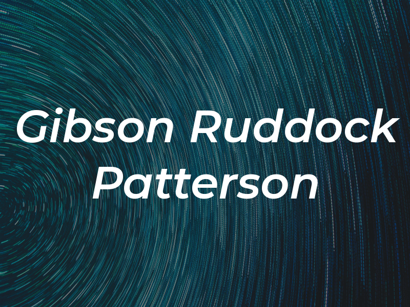 Gibson Ruddock Patterson