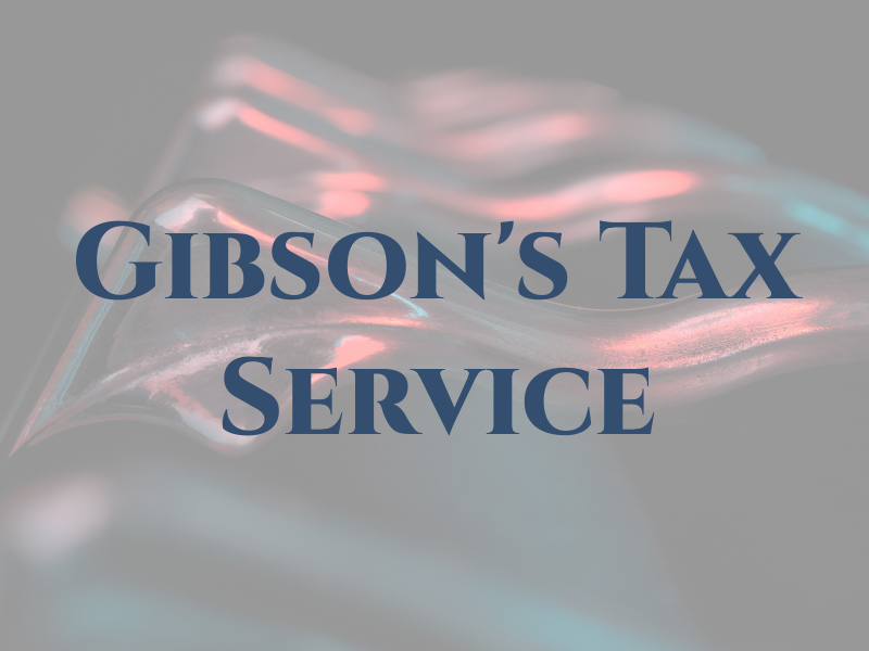 Gibson's Tax Service